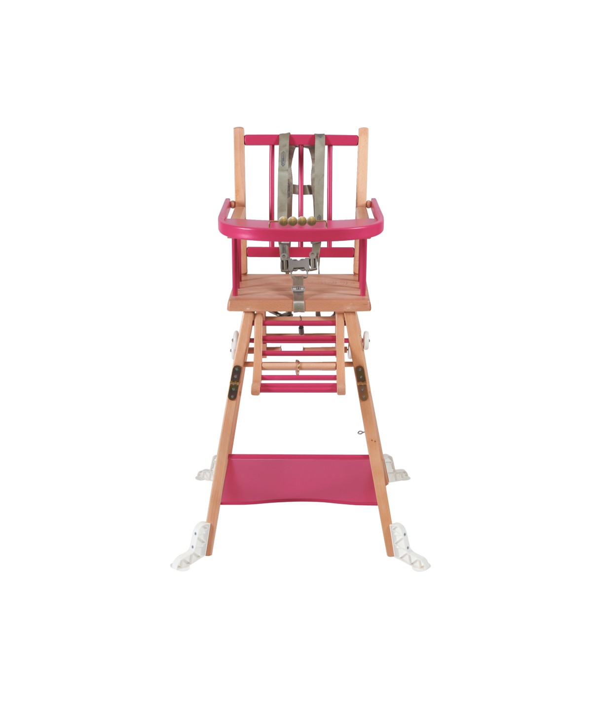 Chaise haute traditionnelle Marcel transformable – Vernis Naturel